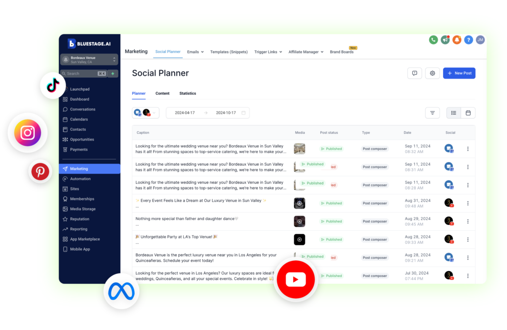 SOCIAL MEDIA-BluestageAI