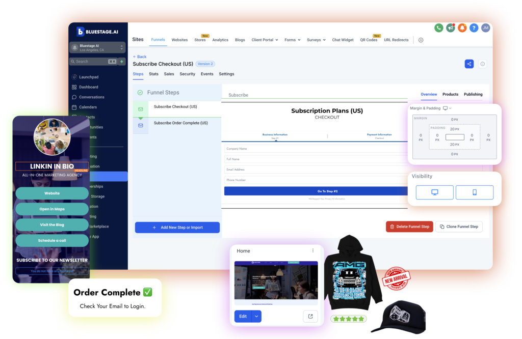 WEBSITE BUILDER-BluestageAI
