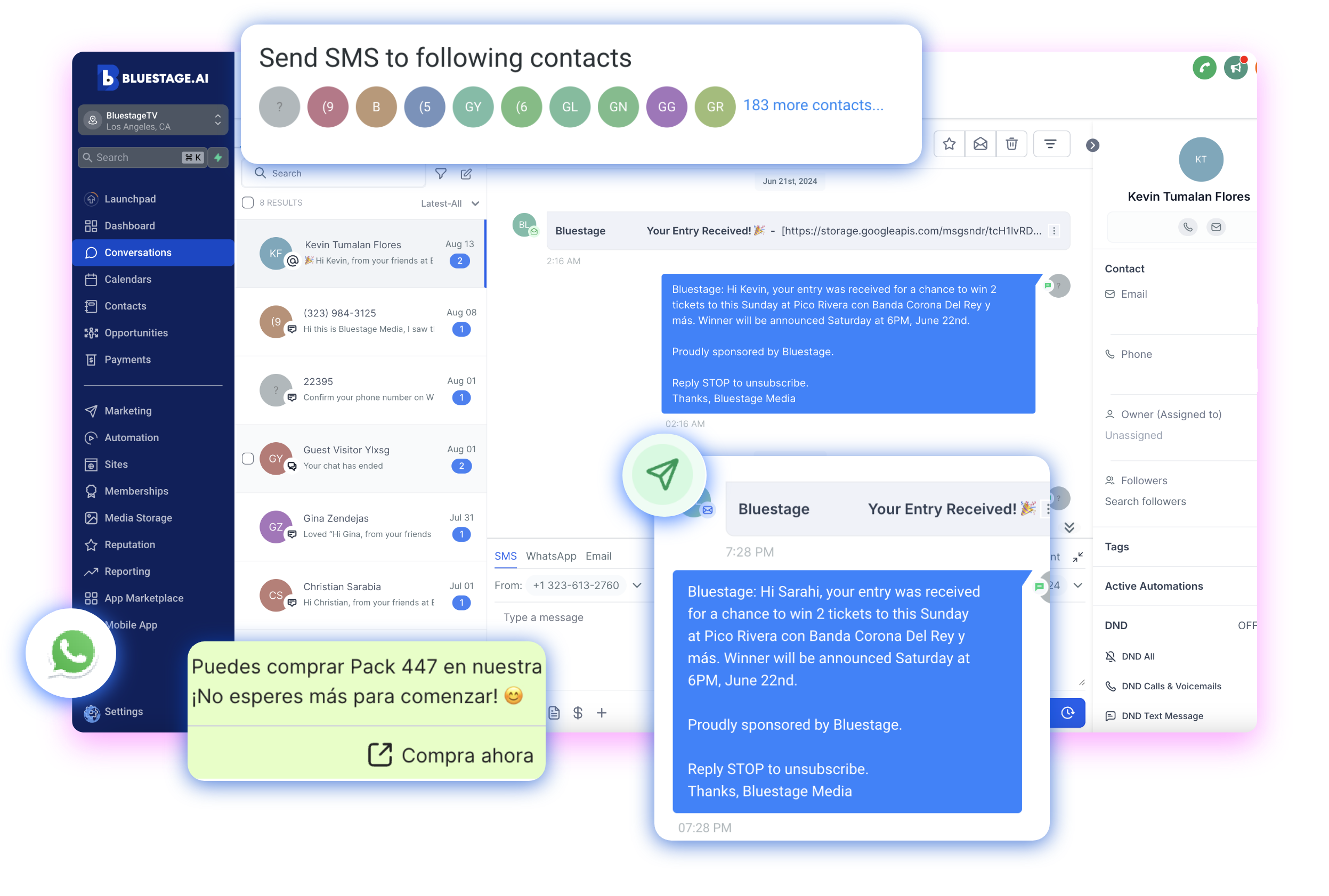 SMS Blaster and WhatsApp Bulk Software