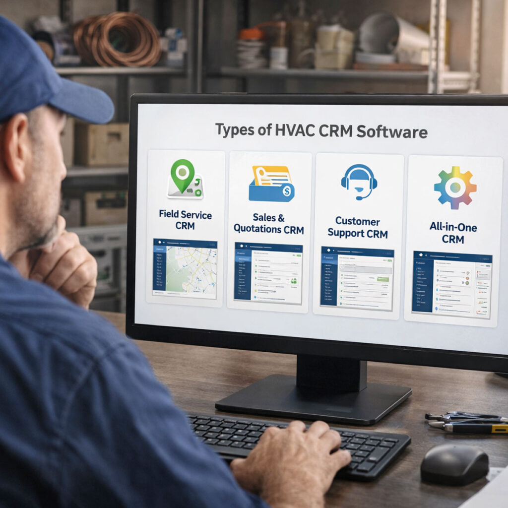 Types of HVAC CRM Software